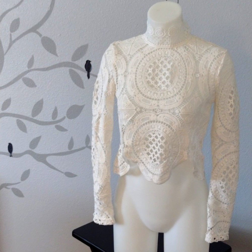Shein Lacy Crop Top